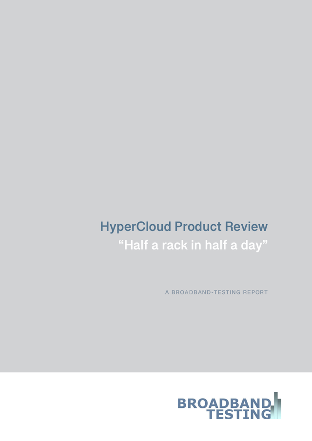 Broadband Testing: HyperCloud product review